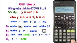 Cách tìm x trên máy tính